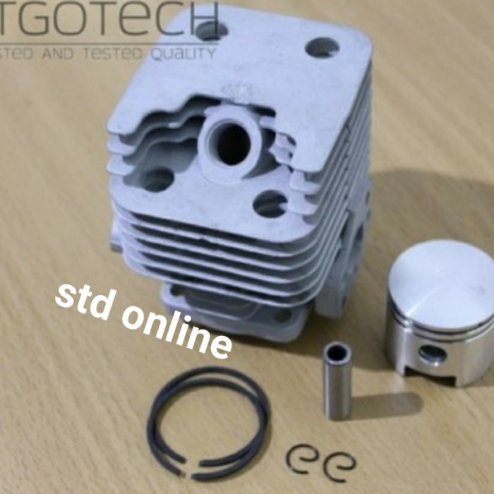 MESIN Cylinder Cutter Block Piston Lawn Mower 328 2 Stroke Old Complete