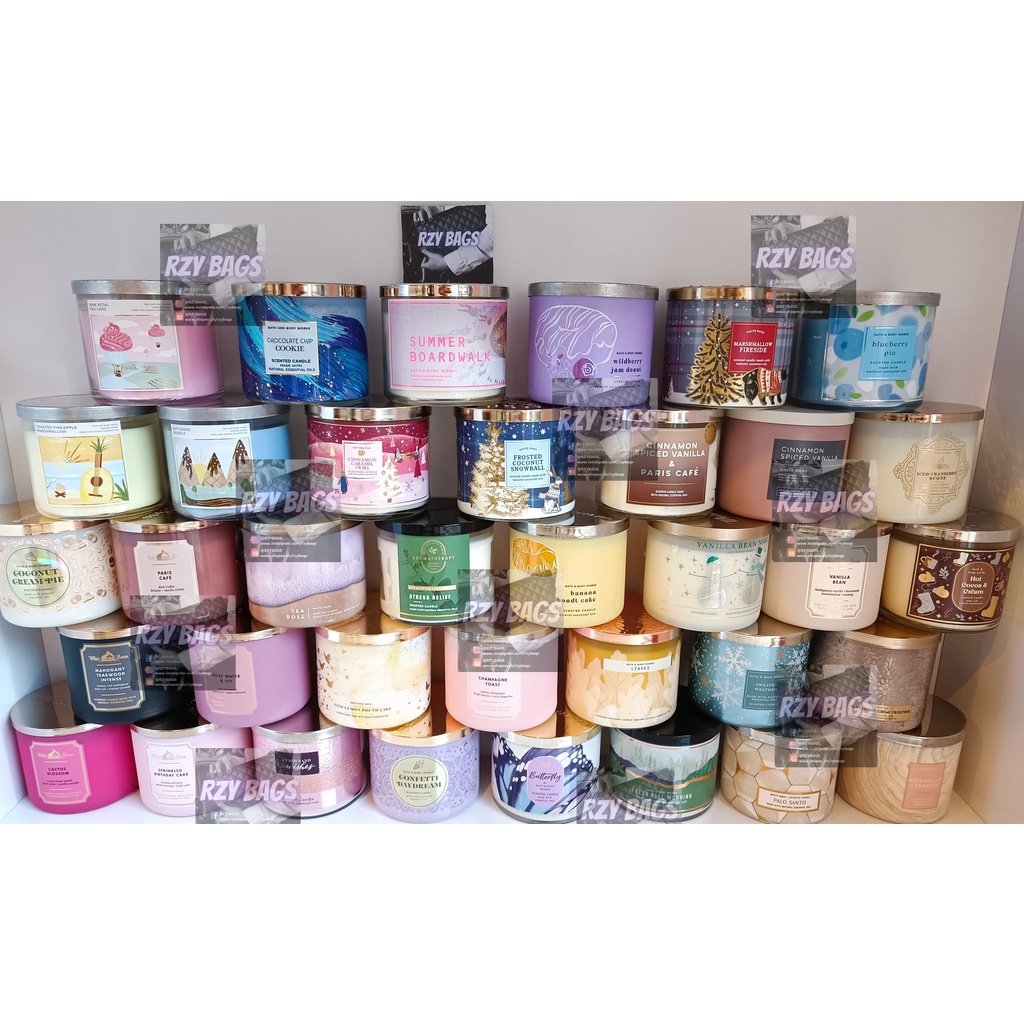 Bath & Body Works BBW 3Wick Scented Candle Original from US Bath and