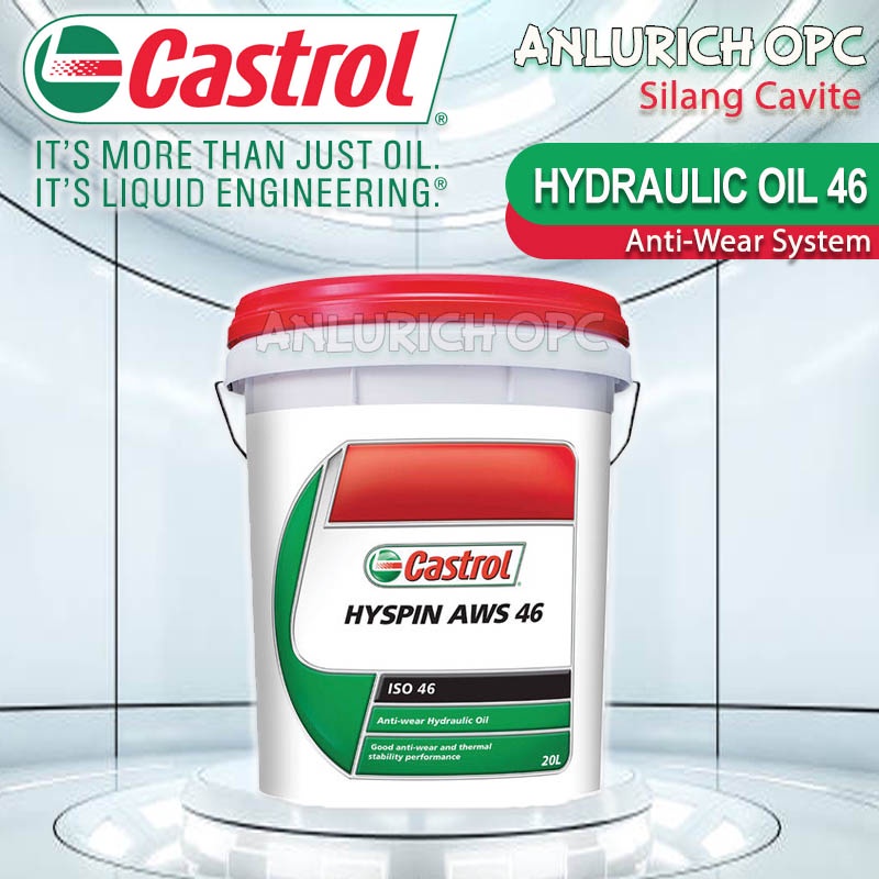 CASTROL HYSPIN AWS 46 Hydraulic Oil 46 1Pail (18 Liters) Shopee