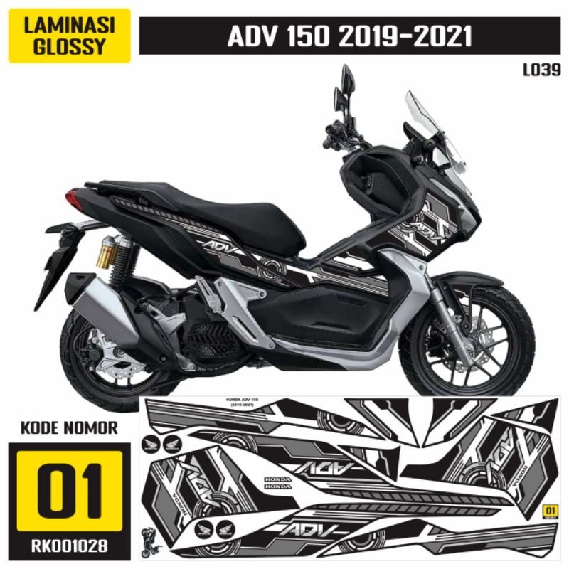 Honda ADV 150 2019-2021 Striping Decal Sticker RK Variation001028 ...