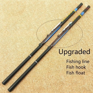 2.7m Carbon Fiber Fishing Rod Set Portable Telescopic Fishing Pole,Durable  and Corrosion-resistant