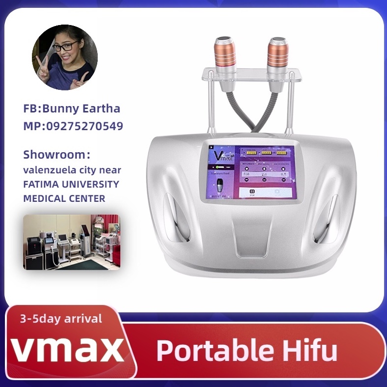 VMax Hifu Portable Machine With 2 Handles Skin Rejuvenation Tighten Face Lift Anti Wrinkle Tool