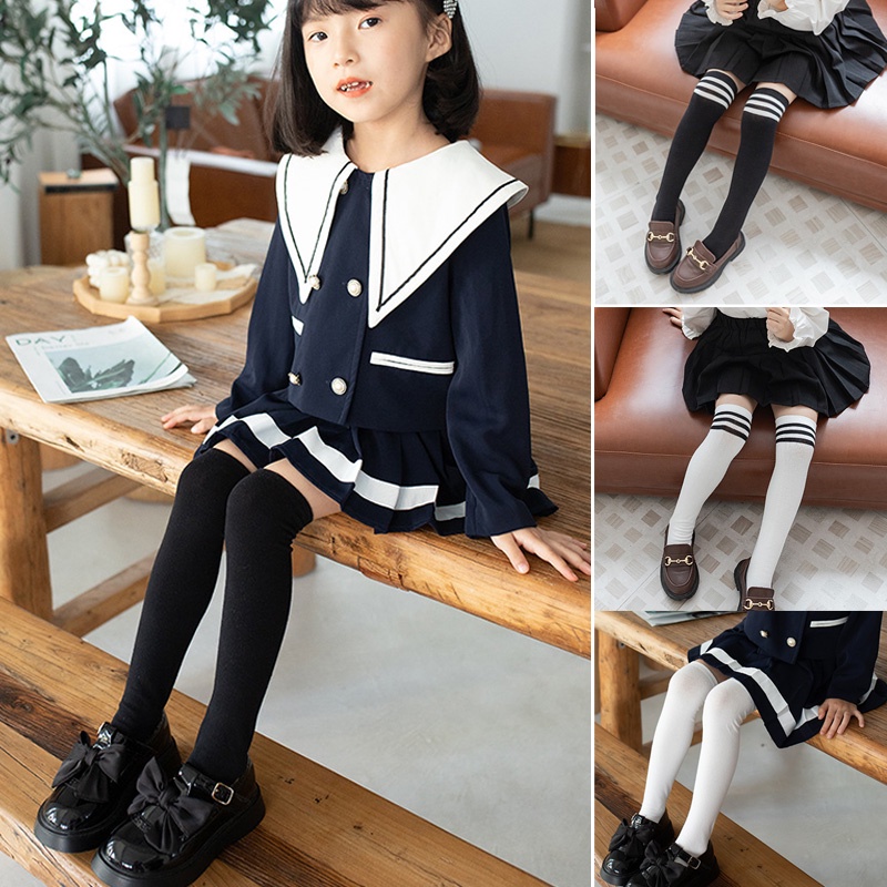 One Size Silicone Non-slip Japanese High School Style Wear Knee Socks For  Women