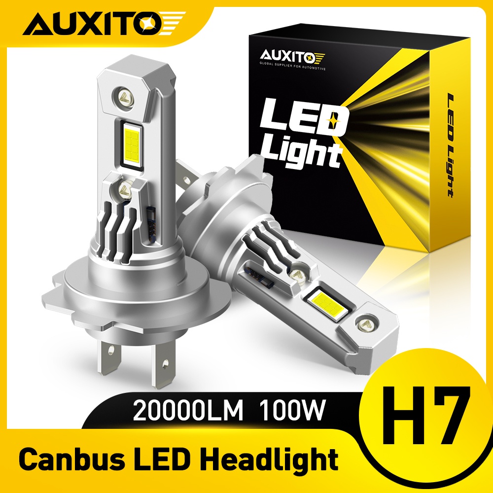 AUXITO Q16 H7 LED Headlight Bulbs 100W 20000LM Super Bright Head ...