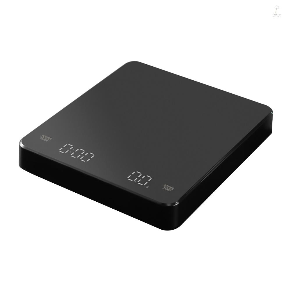 FLP Digital Coffee Scale with Timer LED Screen Espresso Scale Builtin