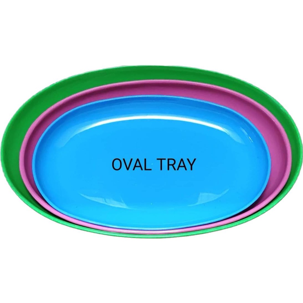 Plastic 6630 Oval Serving Fruit Tray / Serving Platter / Food Tray