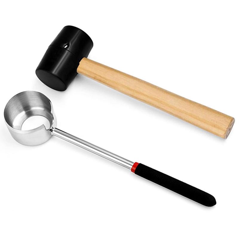 Coconut Opener Tool Set Easy To Use Stainless Steel Coconut Opening