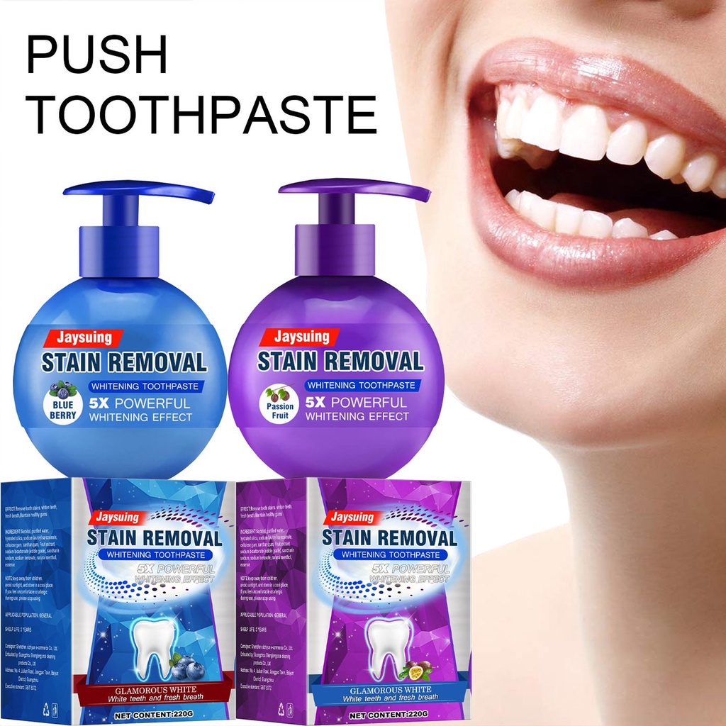 Baking Soda Pressing Toothpaste Fresh Breath Healthy Teeth Stains and