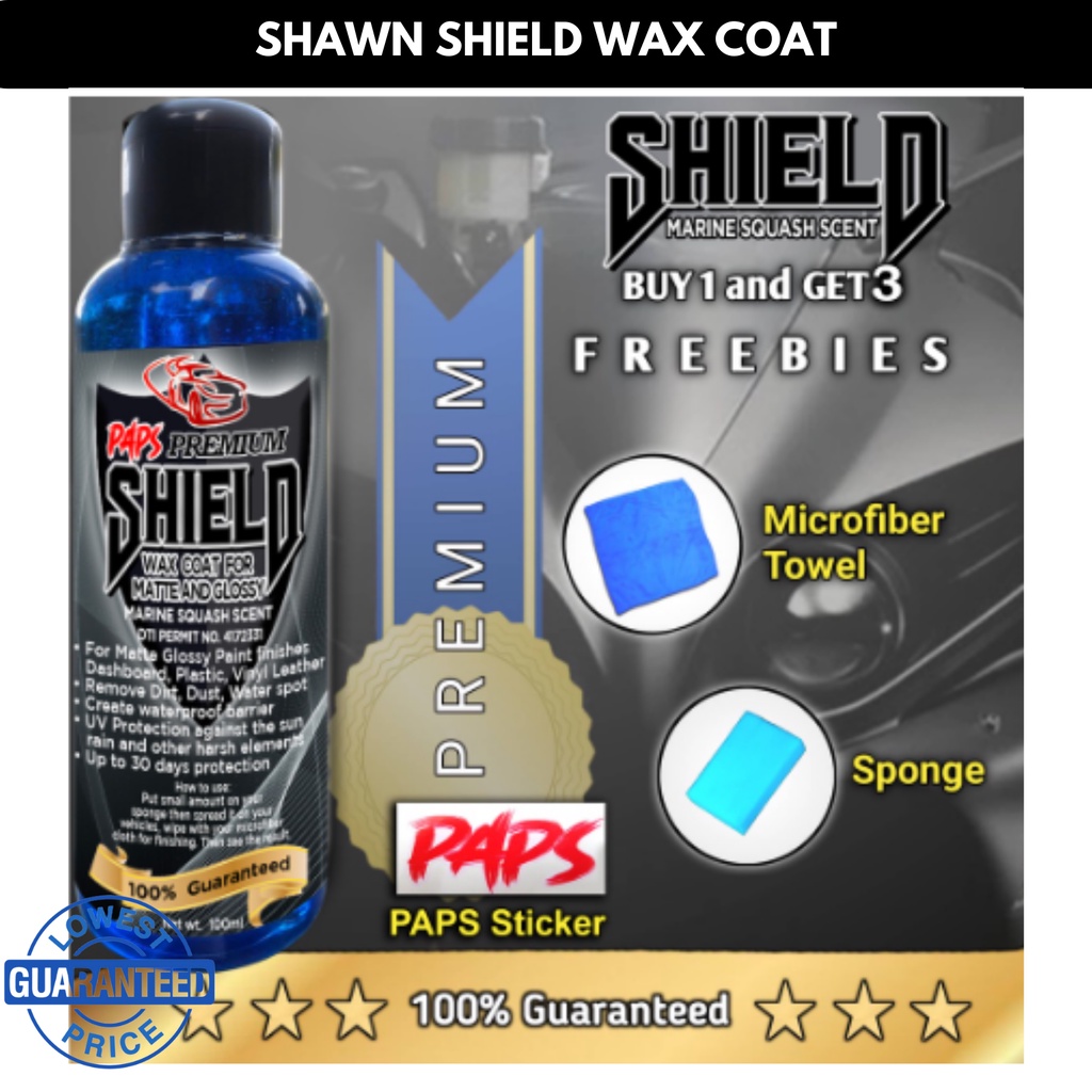 S PAPS Shield Wax Coat for Matte and Glossy Premium Free Microfiber ...