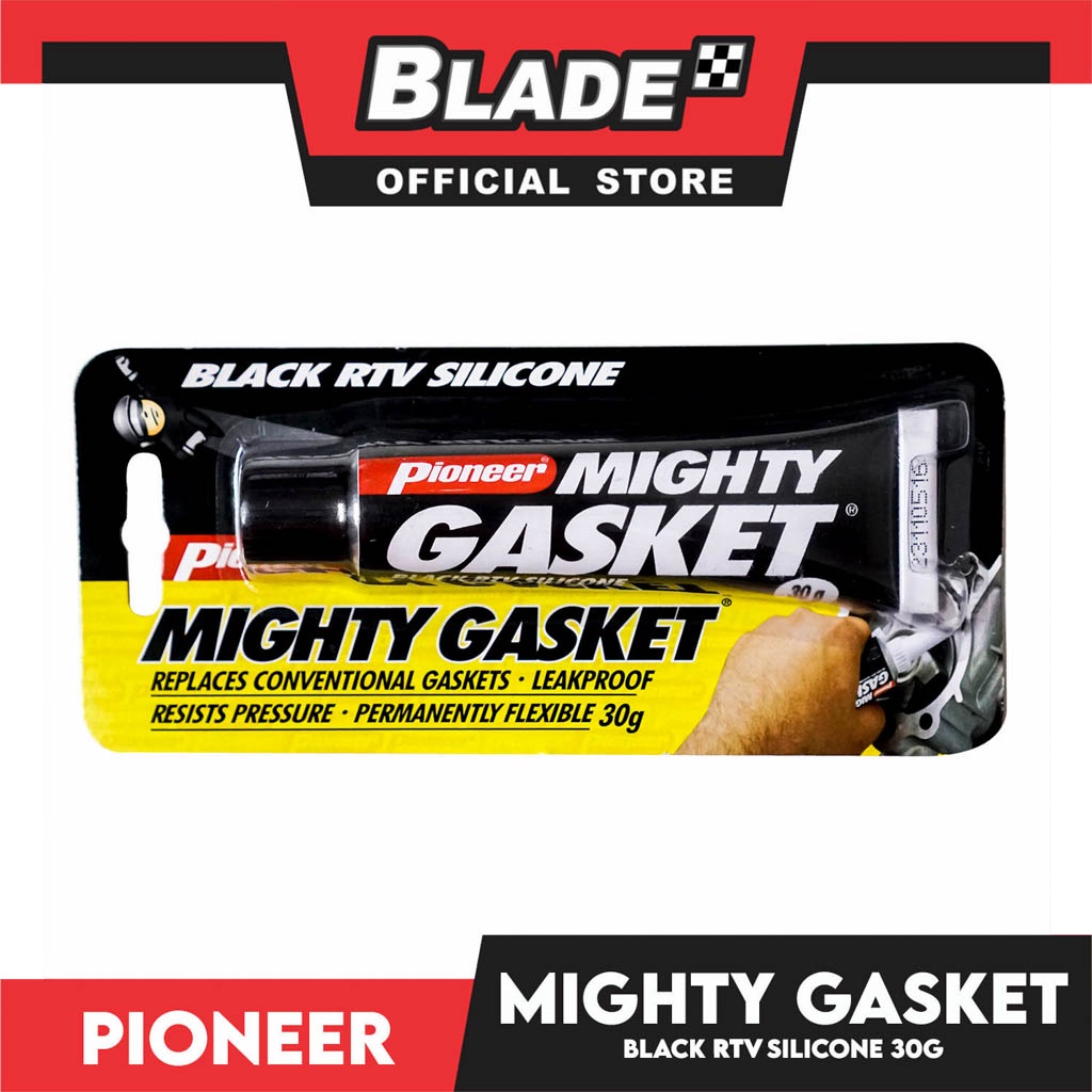 Pioneer Mighty Gasket Black RTV Silicone 30g Replaces Conventional