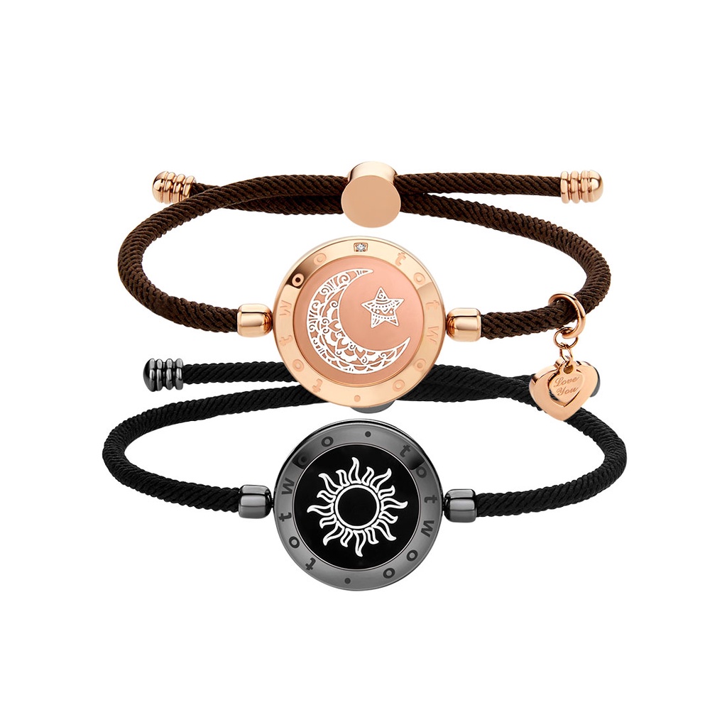 TOTWOO Long Distance Touch Bracelet Light Up vibration for Couple Relationship Gifts Smart Bracelet Gifts for Girlfriend Pairing Jewelry Shopee Philippines