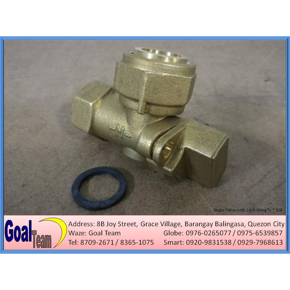 Angle Meter Valve with Lock Wing For Water Meter 15mm Shopee Philippines