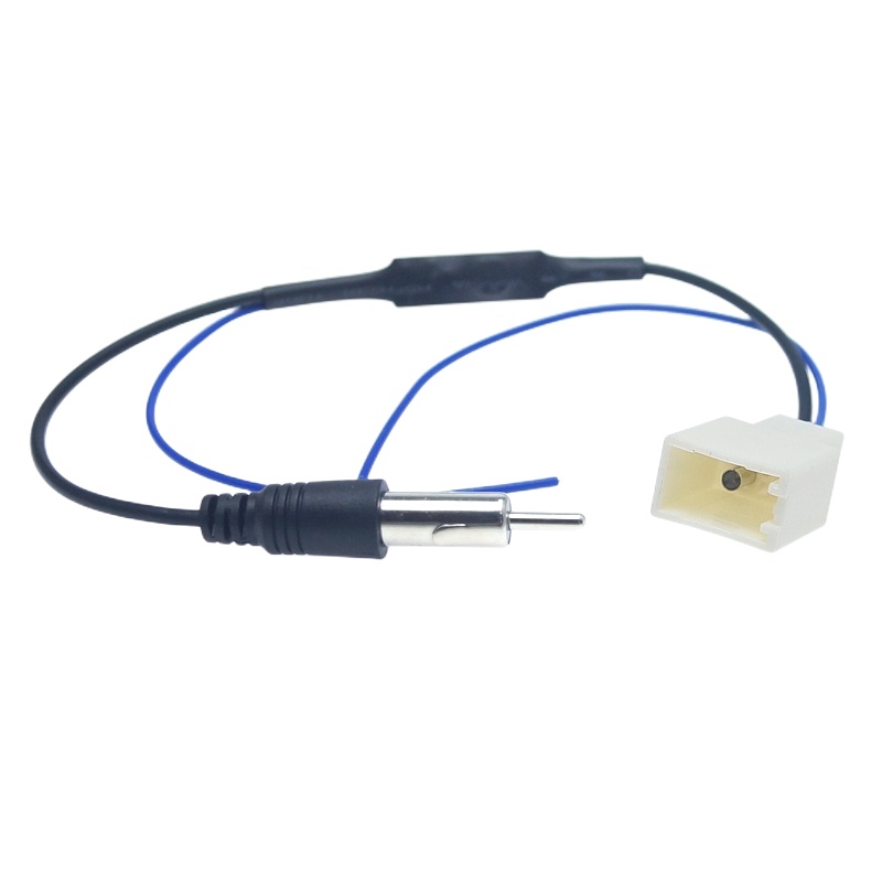 Car Radio Audio FM Antenna Wire With Amplifier Installation Adapter for