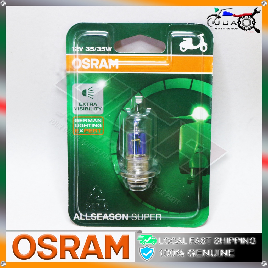 Original OSRAM 12V 35/35W ALL SEASON SUPER (1 LEG) | Shopee Philippines