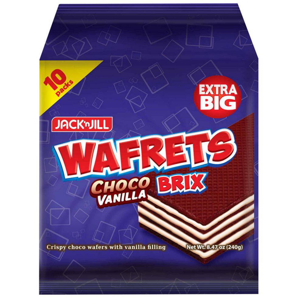 Jack N Jill Wafrets Choco Vanilla Brix 24gx10s | Shopee Philippines