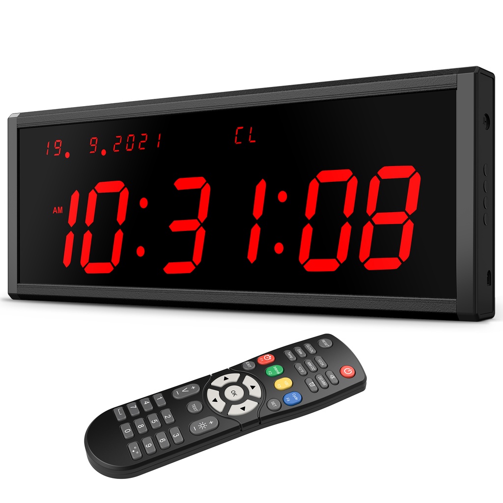 Seesii 3 inch Gym Timer, Big LED Interval Workout Clock with Time ...