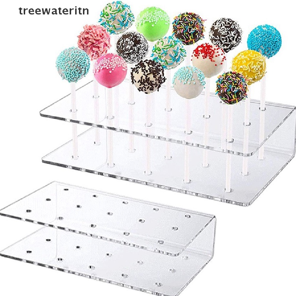 ritn Cake Lollipop Holder Display Stand 15 Hole Clear Acrylic Holder