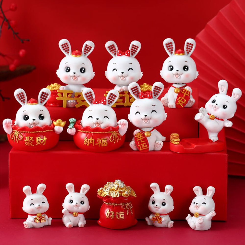 Seamiart 2023 Chinese New Year Rabbit Decorative Accessory | Shopee ...