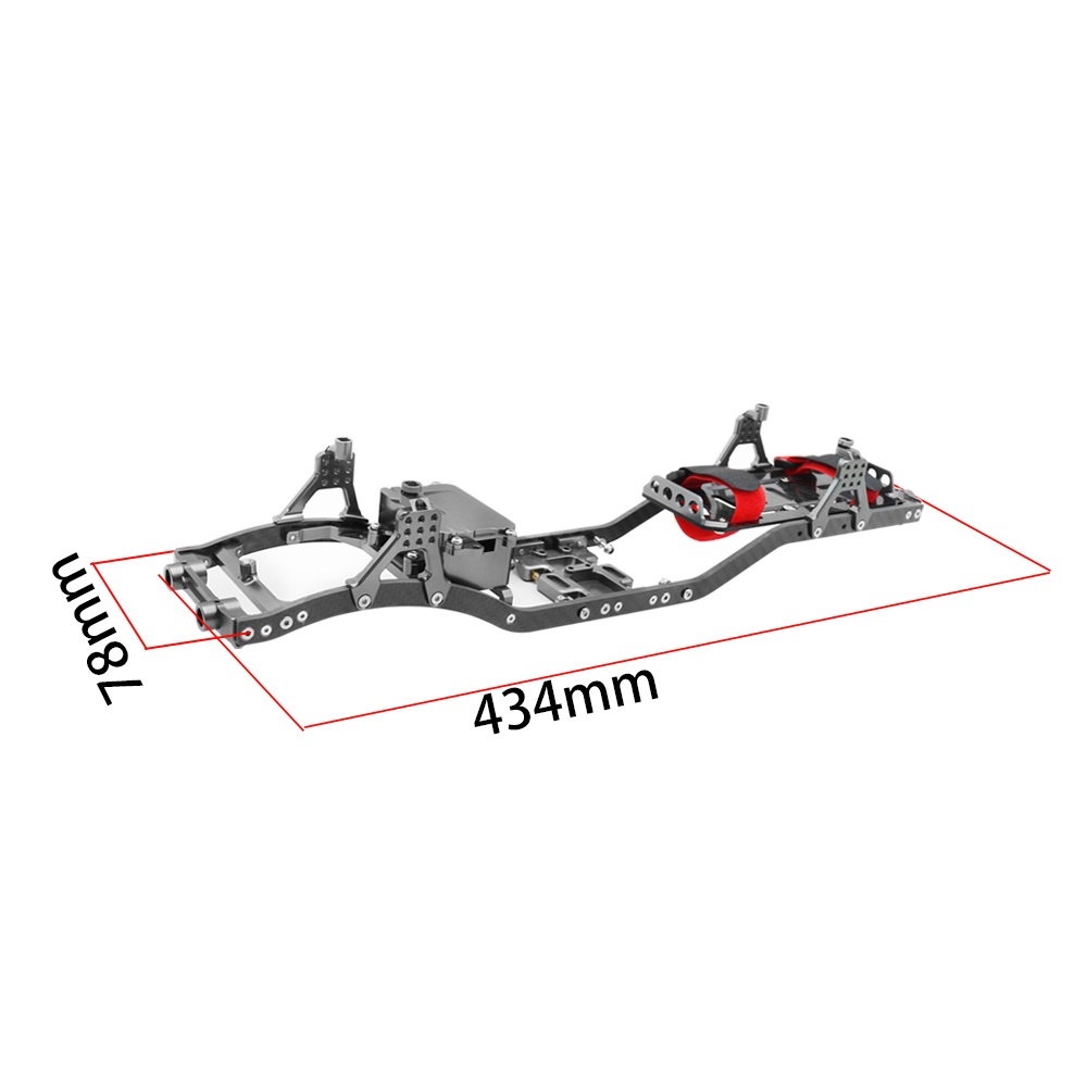MYHRC Carbon Fiber Girder 4MM 275/313/324 wheelbase CNC Metal Chassis ...