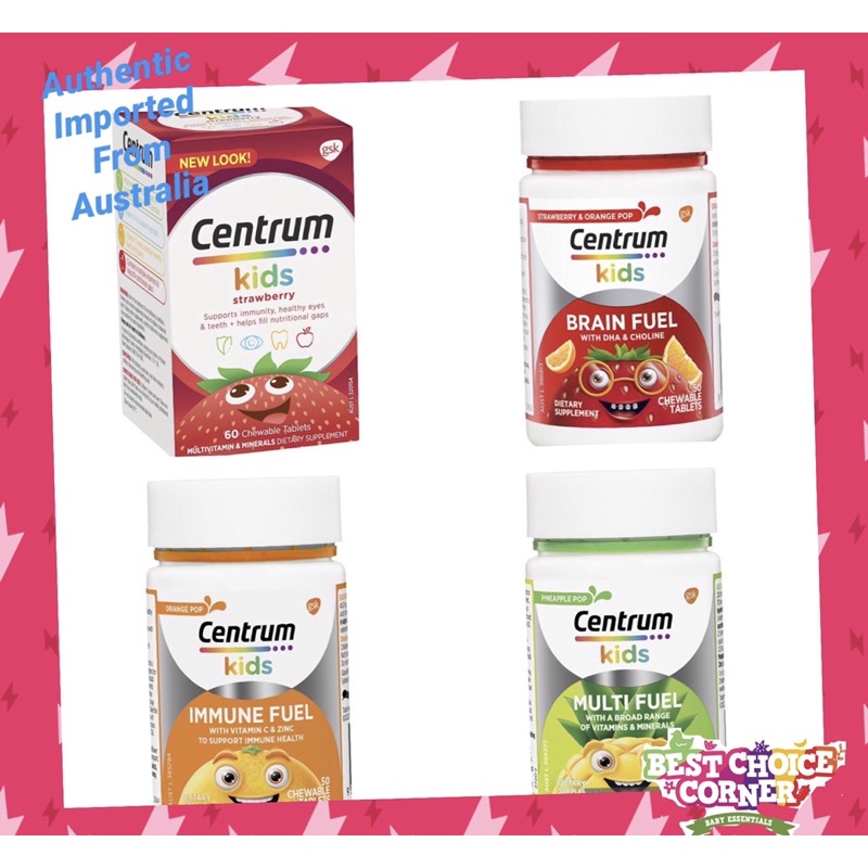 Centrum Kids Multi Vitamin Chewable Tablets 50/60 | Shopee Philippines