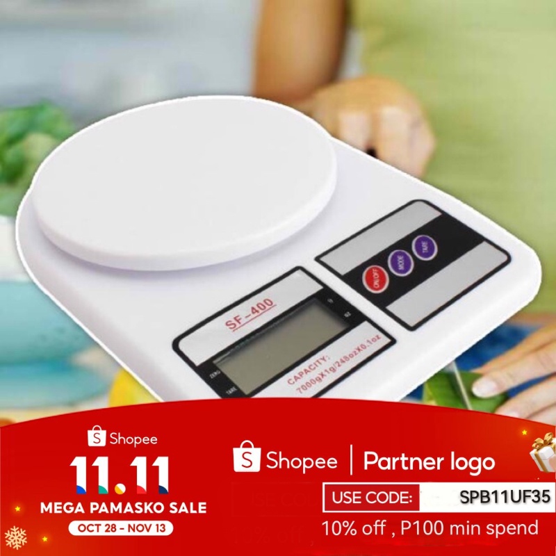 Electronic Kitchen Scale Sf 400 Digital Weighing Scale 5kg Shopee