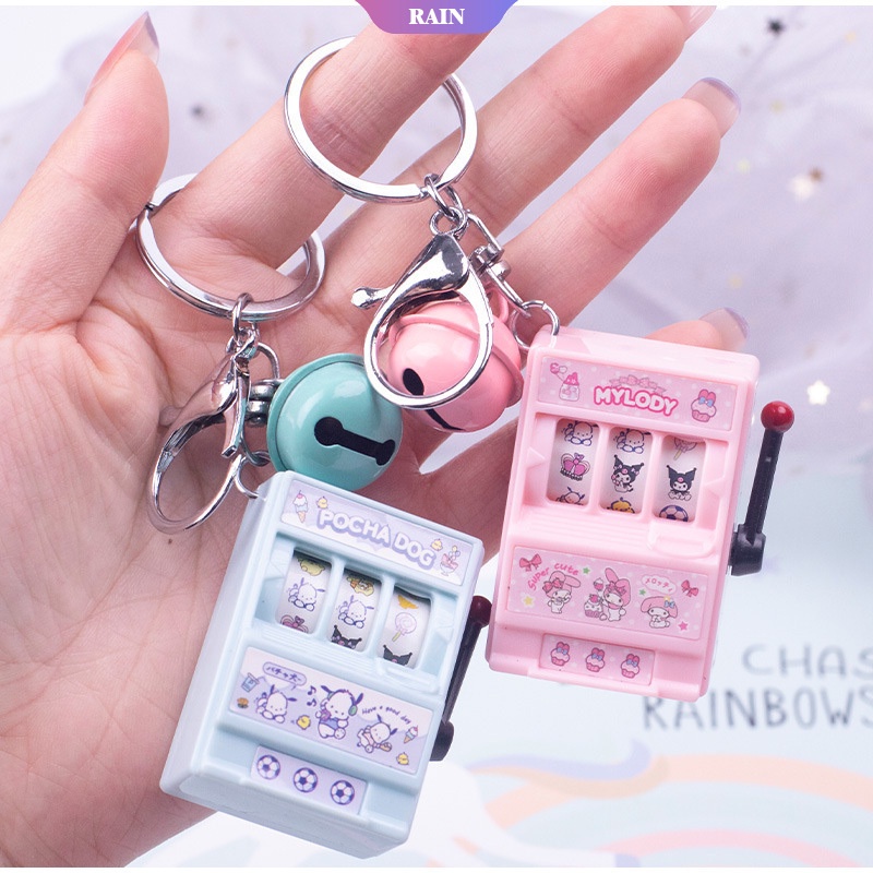 Cartoon Sanrio Series Mini Slot Machine Key Chain Anime Cinnamoroll ...