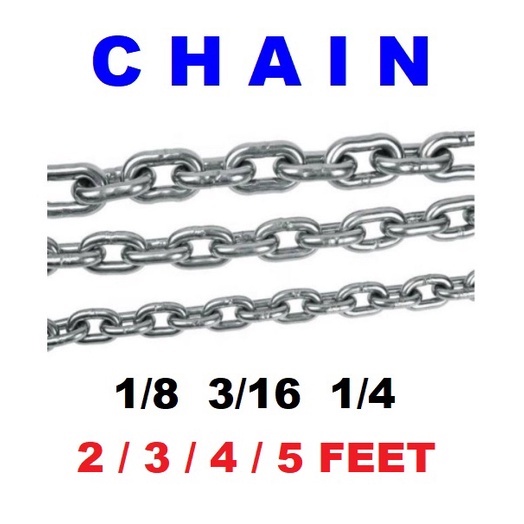 KADENA SHIP CHAIN 1/8 - 3/16 - 1/4 ( 2 - 3 - 4 - 5 FEET) | Shopee ...