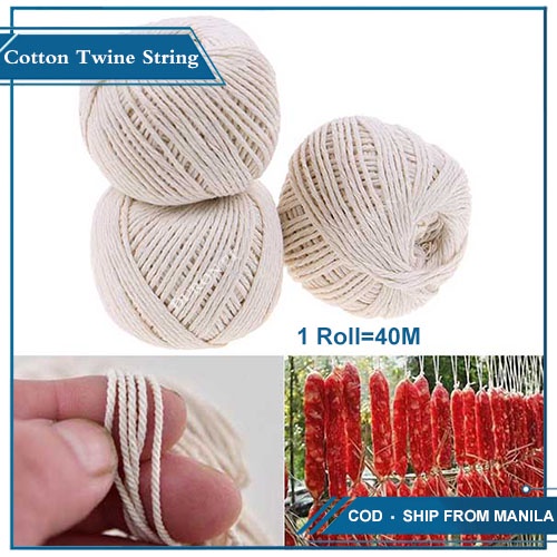 Sausage Tie Rope Cord Butcher's Cotton Twine Meat Prep Trussing Turkey