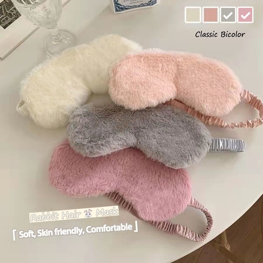 Plush Eye Mask Cute Breathable Sleeping Mask Comfortable Protection Eye