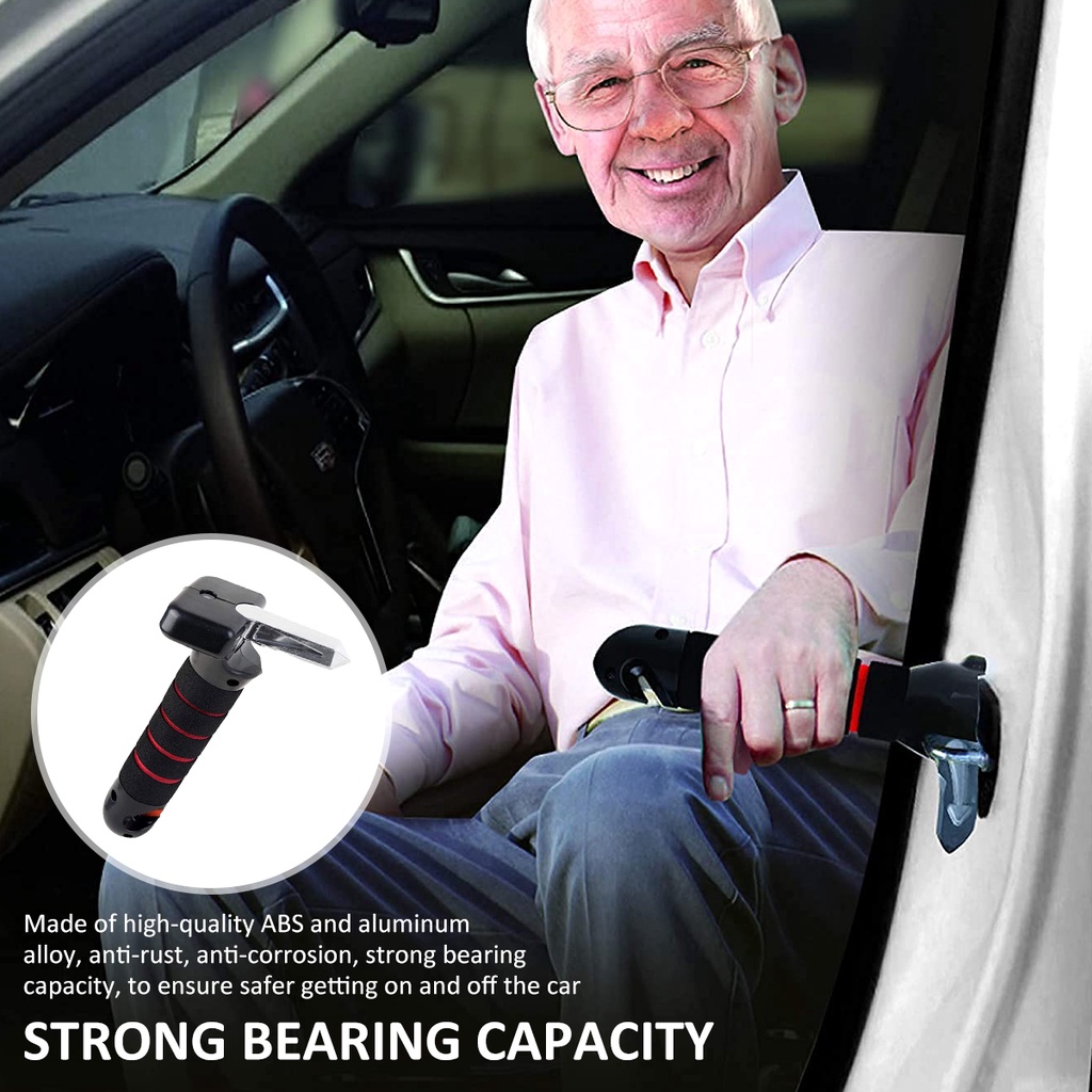 Car Assist Handle 4in1 Vehicle Support Handle With Led Flashlight