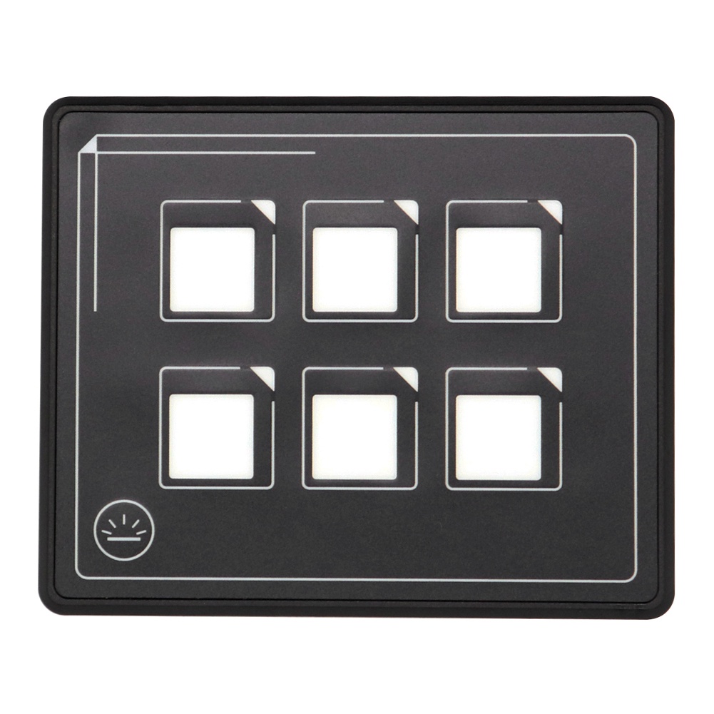 Universal Waterproof Panel Box Kit 6 Gang 12 24V LED Push Button Switch