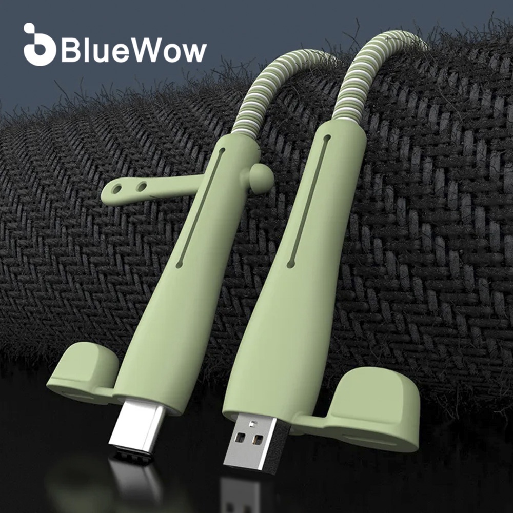 BlueWow Soft Silicone Charger Protector Charging Cable Cover Cord
