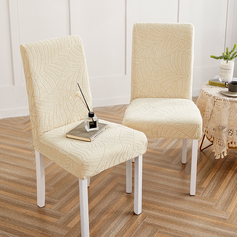 Piece Dining Chair Covers Jacquard Waterproof Chair Cover Stretch Elastic  Spandex Kitchen Chair Cover Set Pets Kids Furniture Protector Covers for