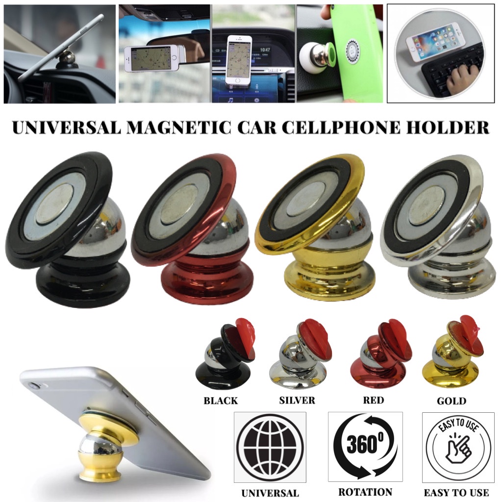 CP 360 Degree Universal Stick on Magnetic Car Mount Cell phone Holder ...