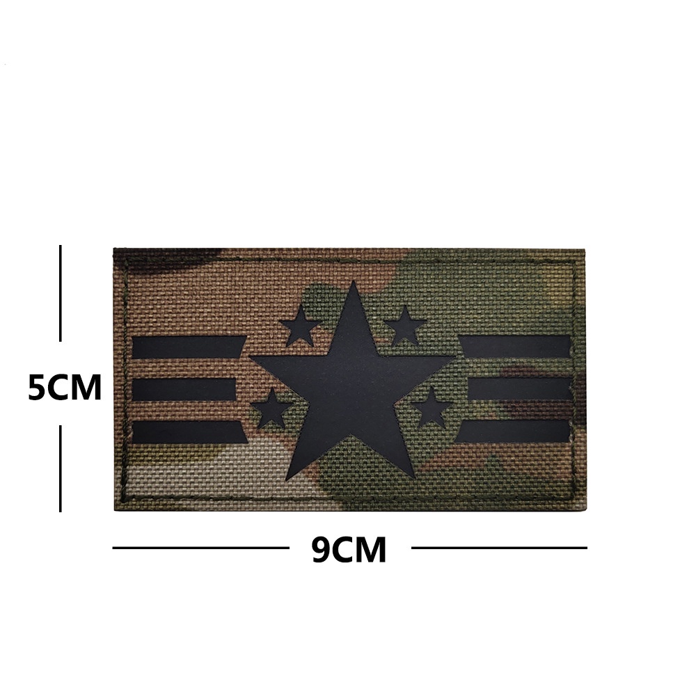 Reflective Army Fan Armband Velcro Patch FIRE SF USAF CTRU JFO GOON