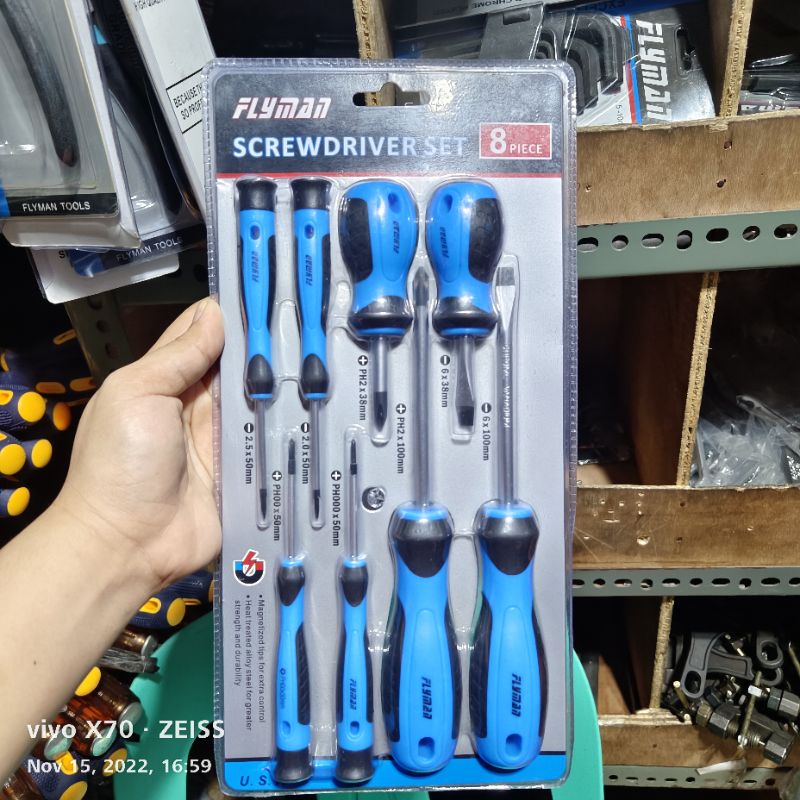 Screw driver set 6pcs and 8pcs Flyman original | Shopee Philippines