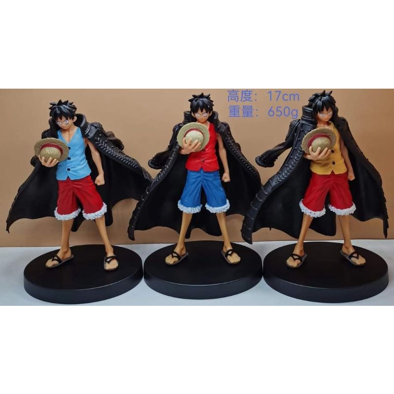 One Piece Luffy with Cape Action Figure Anime Collection Cake Topper ...