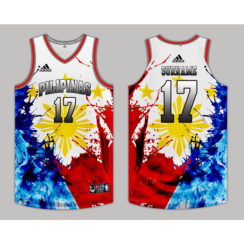 free customize of name and number only pilipinas 05 clarkson basketball  jersey full sublimation high quality fabrics/trending jersey