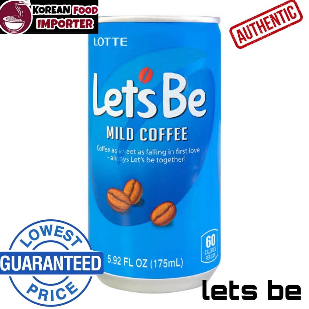 lotte Lets Be Coffee Original/Mocha 175 ml korean authentic products ...