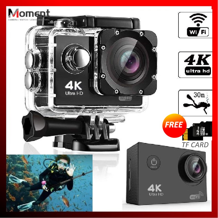 Action Camera for Vlogging with WIFI Full HD 4K Sport DV 2.0 Inch