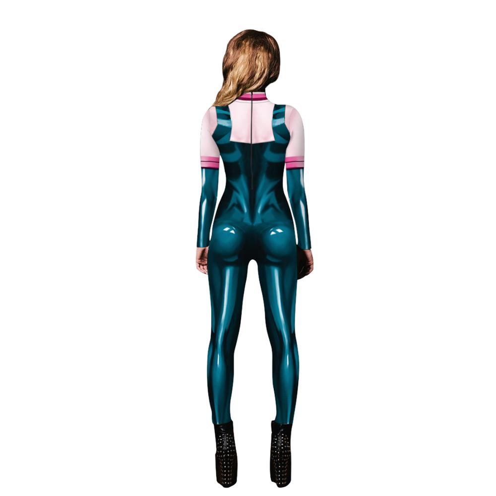 Anime My hero academia Asui Tsuyu Cosplay Costumes Jumpsuit OCHACO ...