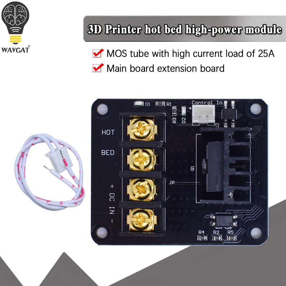 3D Printer Hot Bed Power Expansion Board Heating Controller MOSFET High ...