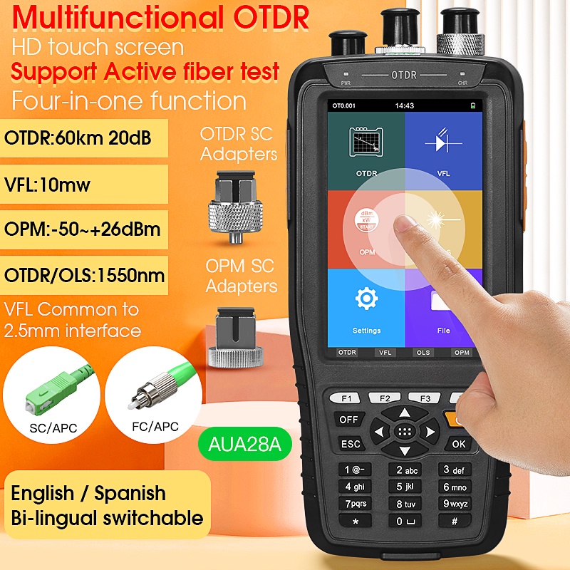 Upgrade AUA28A/U simple OTDR optical time domain reflectometer fiber ...