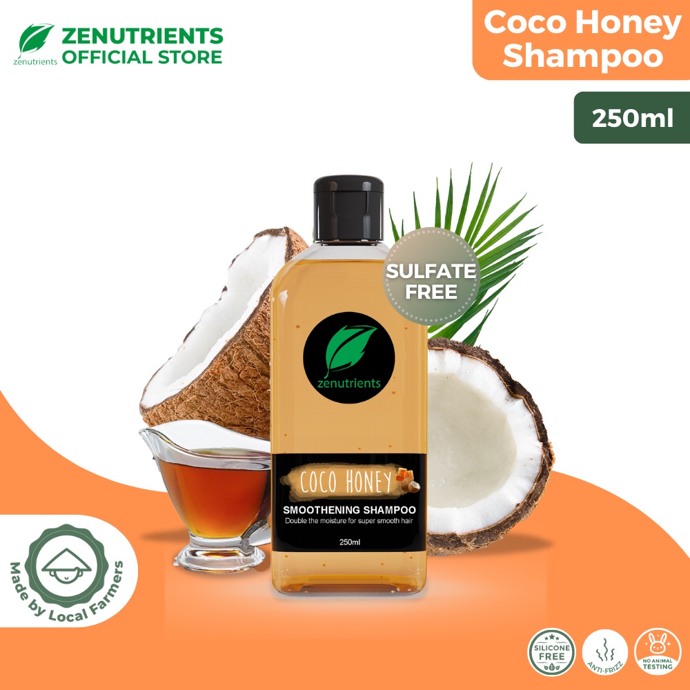 Zenutrients Coco Honey Smoothening Shampoo 250ml (For Smoother and Shiny hair) Shopee Philippines