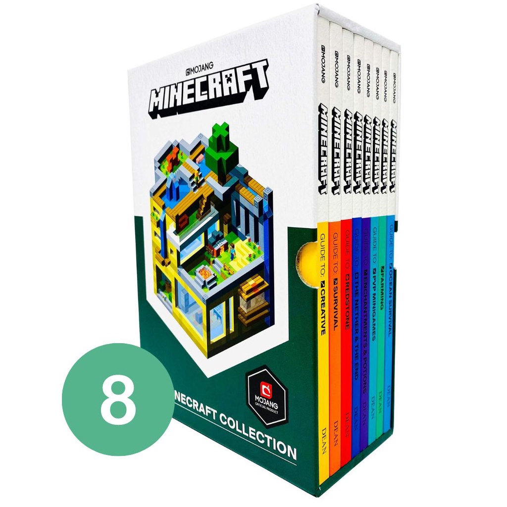 Minecraft Guide Books 8 Book Collection Hardcover - box with slight ...