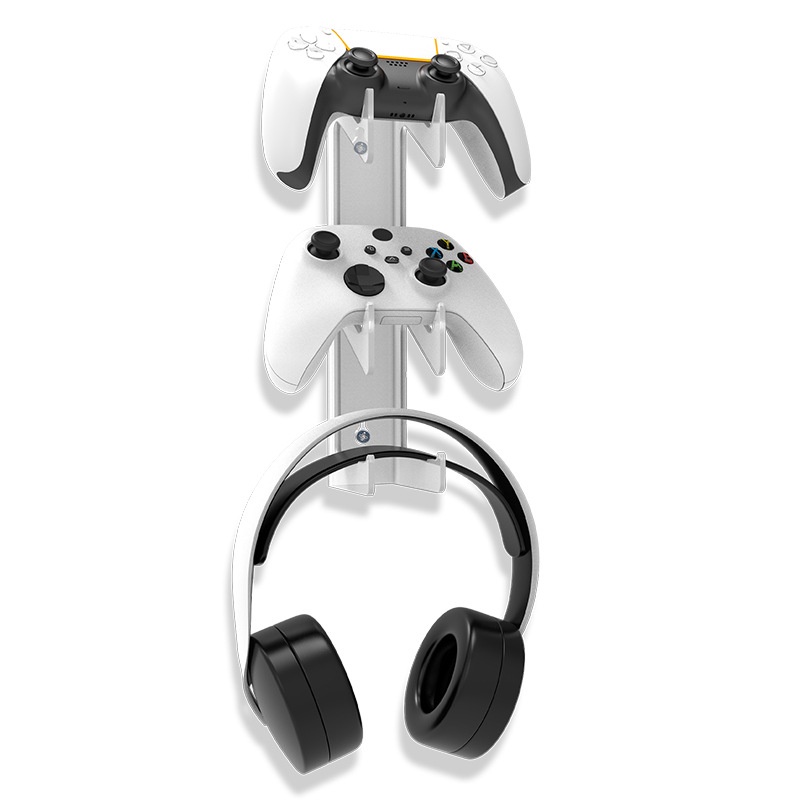 Controller Holder Dual Gamepad Controller & Headphone Hanger Compatible with Xbox One, Xbox 360