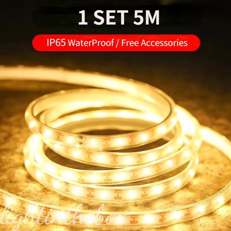 IP65 Waterproof Warm/Cold White 120 Led Strip Lights Indoor Outdoor