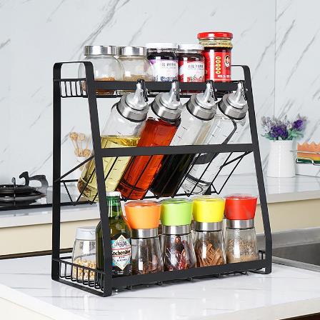 Multi functional storage rack for condiment shelf on the third floor of ...