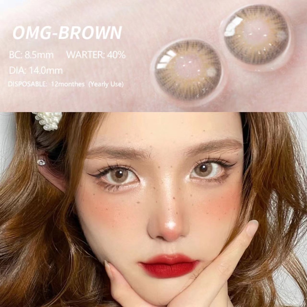 Contact Lens OMG 4 Colors Natural Colored Eyes Contacts For Women Daily