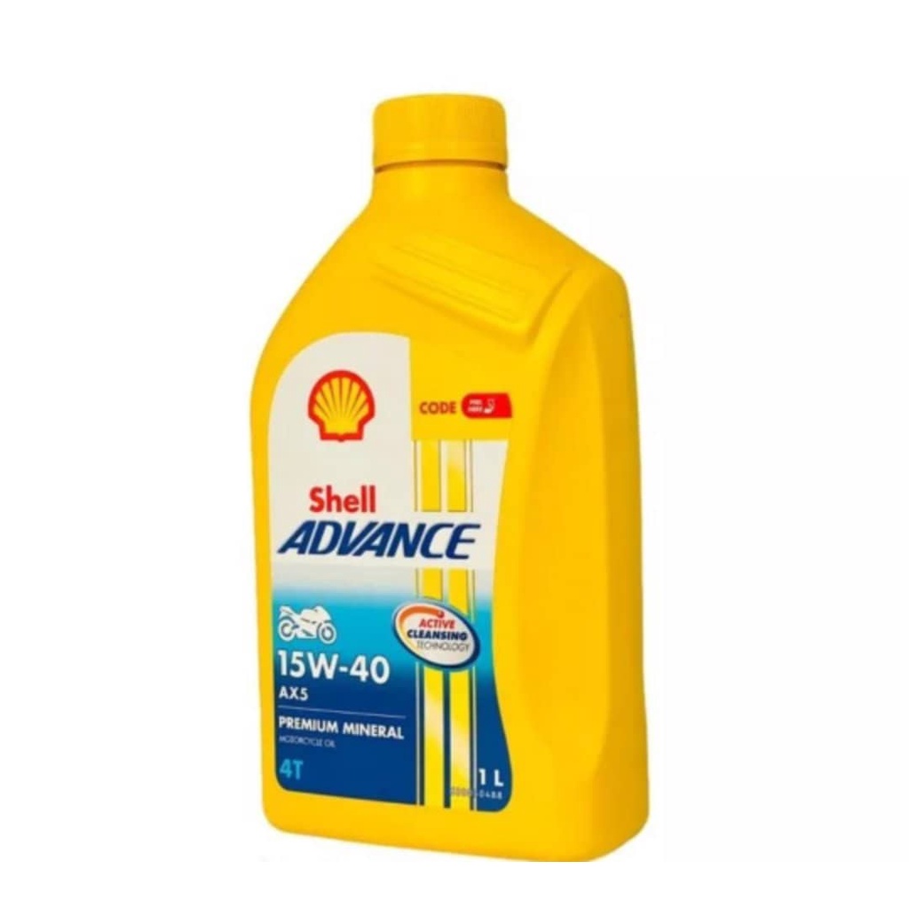 SHELL Advance AX5 Original Motor Oil 1Liter | Shopee Philippines